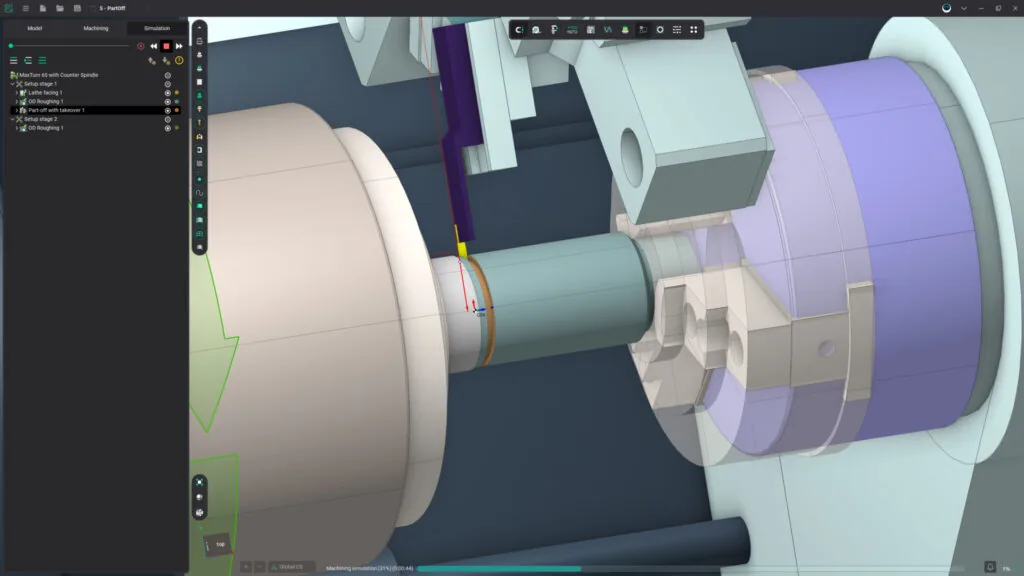 Programación real de una máquina torno-fresadora en ENCY CAM